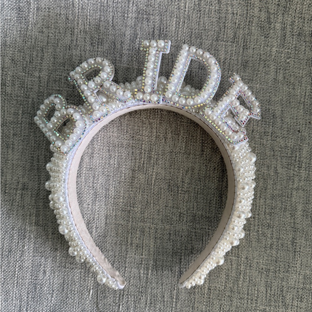 Pearl Embellished Bride Headband
